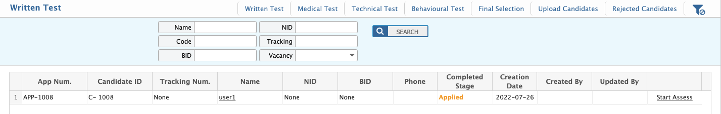 Written test
